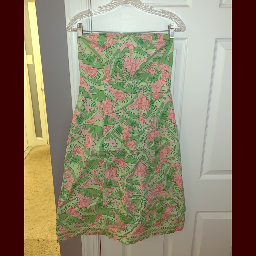 Lilly Pulitzer strapless dress size 8